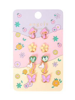 Accessorize London - Girls Unicorn Clip On Earrings Pack