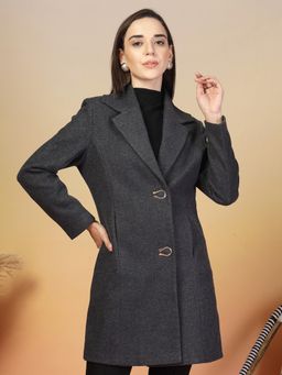 Juelle - Grey Longline Winter Coat