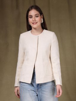 Juelle - Women White Regular Long Sleeves Coat