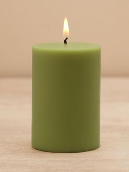 Pure Home + Living - Green Lime Basil and Crush Pillar Candle - Large