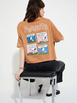 max - Brown Character Round Neck T-Shirt