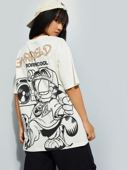 max - Off White Character Round Neck T-Shirt