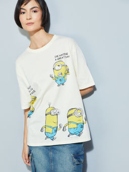max - Cream Character Round Neck T-Shirt