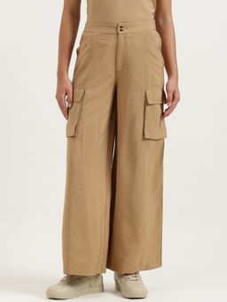 United Colors of Benetton - Khaki Nylon Solid Trouser