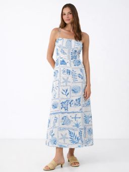 Trenbee - Multi-Color Blended Printed Dress
