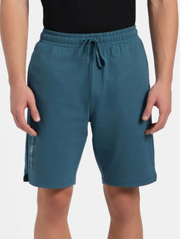 Jockey - AM12 Men Super Combed Cotton Straight Fit Shorts - Indian Teal