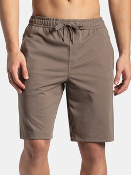Jockey - SP26 Men Super Combed Cotton Active Wear Shorts - Dark Khaki
