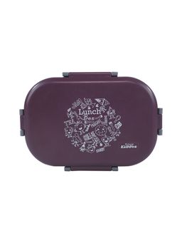 Smily Kiddos - Stainless steel insulated lunch box Pancake theme - Purple