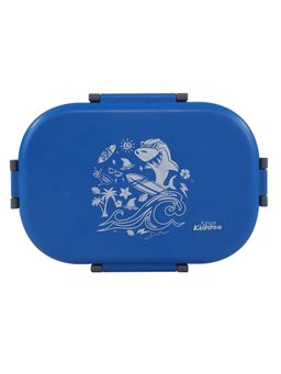 Smily Kiddos - Stainless steel surfer shark insulated lunch box - Teal Blue