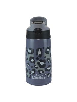 Smily Kiddos - Insulated water bottle 450ml - leopard Print Grey