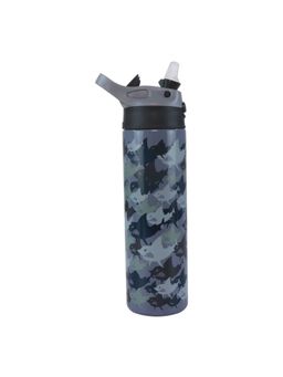 Smily Kiddos - Insulated water bottle 600ml - Shark Theme Grey