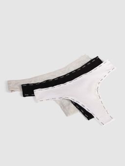 Guess - Multi-Color Cotton Solid Women Panties (Pack of 3)