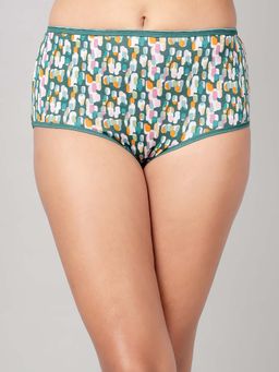 Clovia - Multi-Color Cotton High Waist Printed Hipster Panty