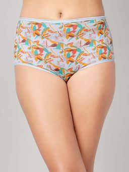 Clovia - Multi-Color Cotton High Waist Floral Print Hipster Panty