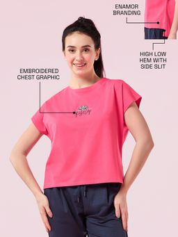 Enamor - Pull on Sleeveless Crew Neck Regular Length Cotton T-Shirt - E3G7