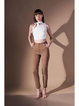 Mamicha - Lina Lycra Brown Pants