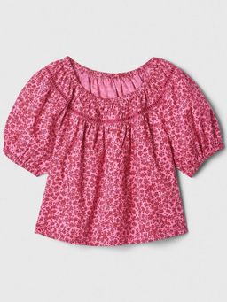 GAP - Kids Pink Round Neck Floral Top