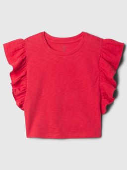 GAP - Kids Round Neck Ruffle Top