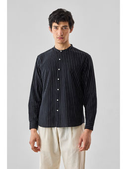 Snitch - Black Stripes Full Sleeves Regular Casual Shirt