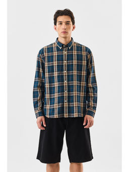 Snitch - Blue Checks Full Sleeves Regular Casual Shirt