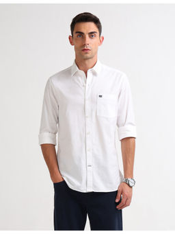 Arrow Sports - Mens White Pure Cotton Original Casual Shirt