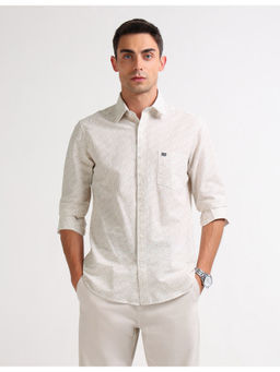 Arrow Sports - Mens Off White Original Printed Casual Shirt