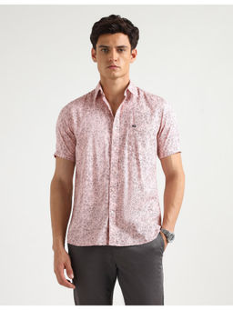 Arrow Sports - Mens Pink Original Floral Printed Casual Shirt