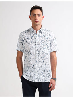 Arrow Sports - Mens Blue Original Printed Casual Shirt
