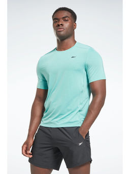 Reebok - Mens Blue Solid T-Shirt