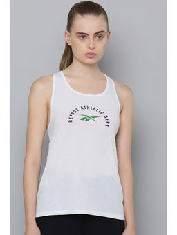 Reebok - Womens White Supremum Printed Tanks