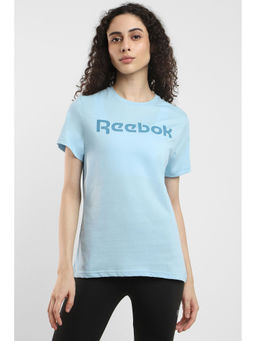 Reebok - Womens Blue Read Graphic T Shirt