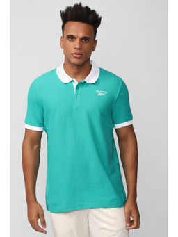 Reebok - Mens Green Neo Cot Polo T-Shirt
