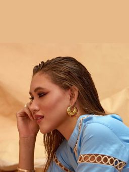 AURA STUDIO - Anjiee Gold Hoop Earrings