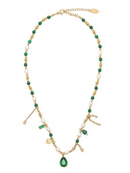 AURA STUDIO - Emerald Pearl Necklace