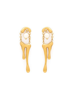AURA STUDIO - Melted Pearl Stud Earrings
