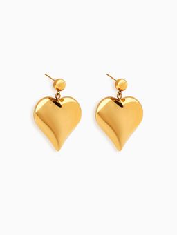 AURA STUDIO - Oversized Heart Danglers
