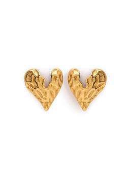 AURA STUDIO - Rustic Hearts Stud Earrings