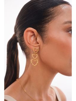 AURA STUDIO - Triple Hearts Danglers