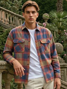 Bewakoof - Men Multicoloured Checked Oversized Shirt