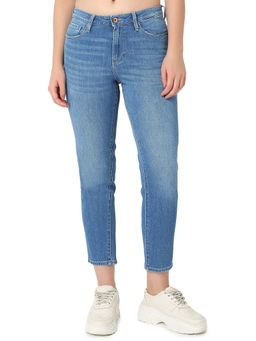 Spykar - Women Light Blue Mom Fit Mid Rise Casual Jeans