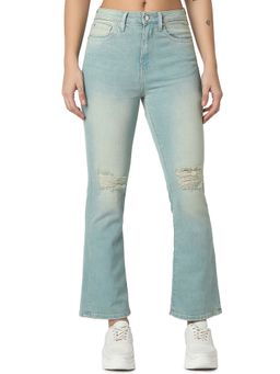 Spykar - Women Blue Straight-Leg High Rise Casual Jeans