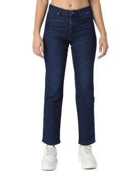Spykar - Women Blue Slim Straight Fit Mid Rise Casual Jeans