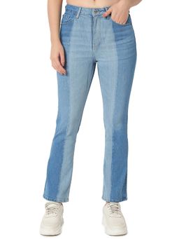 Spykar - Women Light Blue Boot-Leg High Rise Casual Jeans