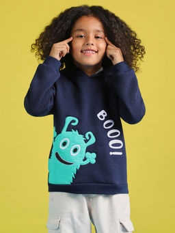 Nautinati - Boys Printed Trendy Winter Sweatshirt