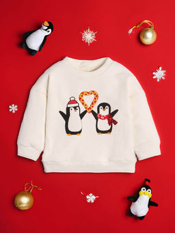 Nautinati - Girls Printed Trendy Winter Sweatshirt