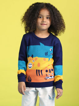 Nautinati - Boys Woven Jungle Safari Pullover Sweater