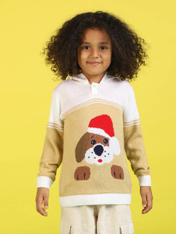 Nautinati - Boys Woven Christmas Sweater