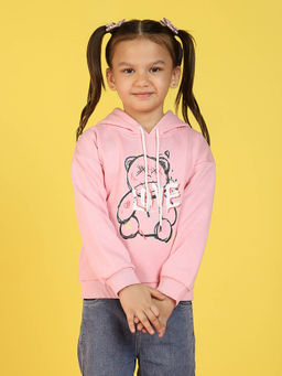 Nautinati - Girls Printed Trendy Winter Sweatshirt