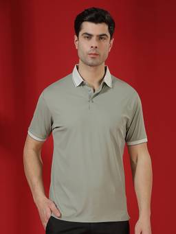 CRIMSOUNE CLUB - Men Olive Classic Polo T-Shirt