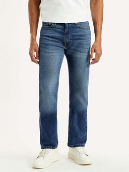 Levi's - Mens 513 Blue Slim Straight Fit Mid Rise Jeans